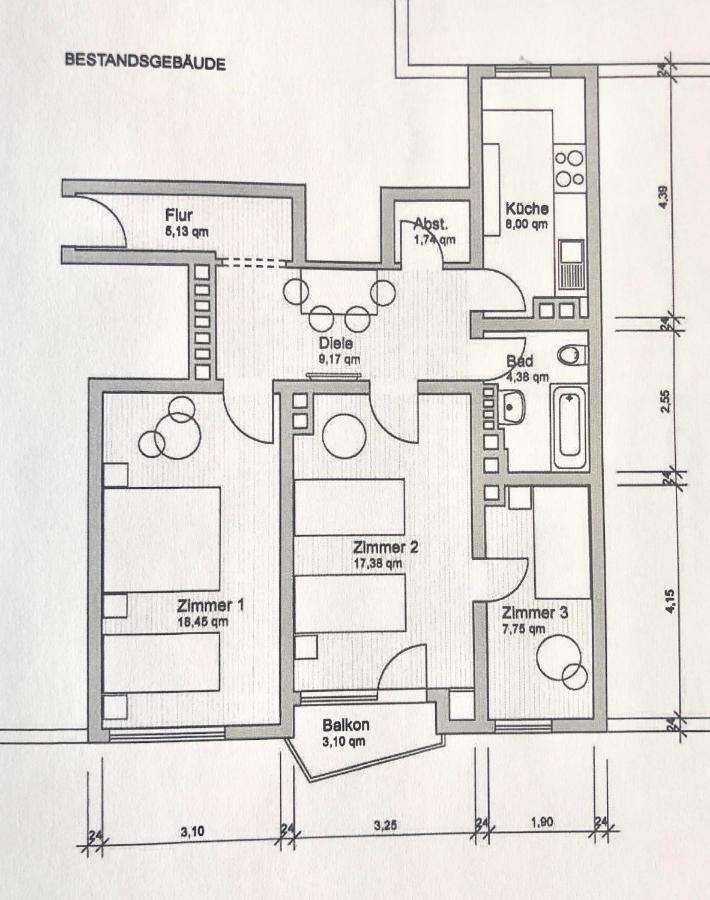 Messeapartment An Der Altstadtmauer Nürnberg Eksteriør bilde